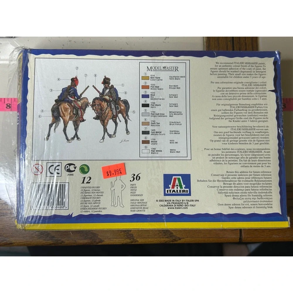 Italeri British Light Dragoons 1805-1815 Model Kit 6040‎ Unpainted Figures
